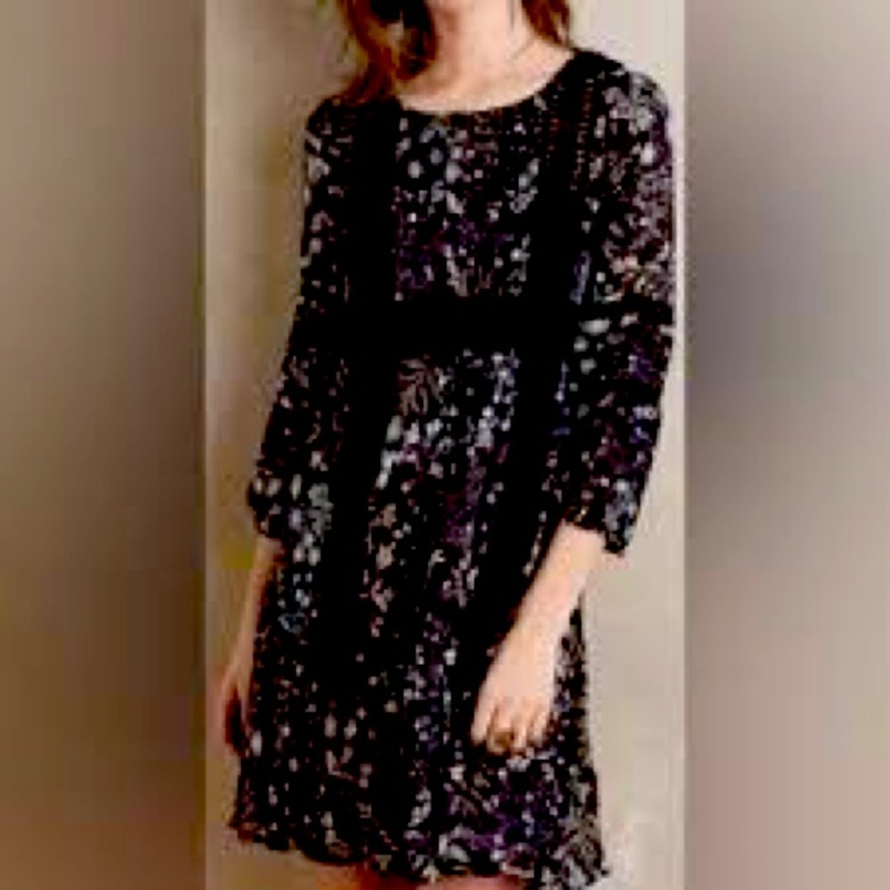Moulinette Soeurs black floral dress